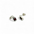 Boucles d'oreilles Argent et Grenat