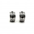 Boucles d'oreilles Argent et Onyx