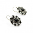 Boucles d'oreilles argent et Onyx