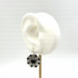 Boucles d'oreilles argent et Onyx