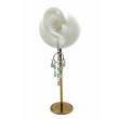 Boucles d'oreilles argent et perles vert clair