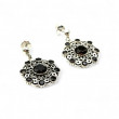 Boucles d'oreilles argent et quartz fumés