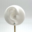 Boucles d'oreilles argent et topaze bleue
