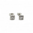 Boucles d'oreilles argent et zirconium
