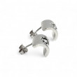 Boucles d'oreilles argent et zirconium