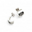 Boucles d'oreilles argent et zirconium