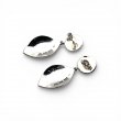 Boucles d'oreilles Argent & Laiton