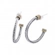 Boucles d'oreilles argent & laiton