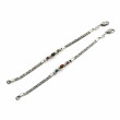 Bracelet argent 925 et tourmalines