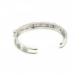 Bracelet argent 925, laiton et pierres de lune bleues