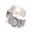 Bracelet Argent et Laiton avec Agate Laguna