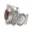Bracelet Argent et Laiton avec Agate Laguna