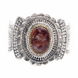 Bracelet Argent et Laiton avec Agate Laguna