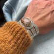Bracelet Argent et Laiton avec Jaspe Léopard
