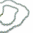 Collier Argent 925 et perles d'aigue marine 45cm