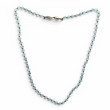 Collier Argent 925 et perles d'aigue marine 45cm