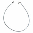 Collier Argent 925 et perles d'aigue marine facettées 40cm