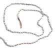 Collier Argent 925 et perles d'aigue marine facettées 45cm