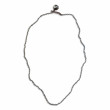 Collier Argent 925 et perles d'aigue marine facettées 45cm