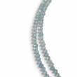 Collier Argent 925 et perles d'aigue marine facettées 45cm