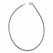 Collier Argent 925 et perles d'améthyste facettées 40cm