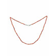 Collier Argent 925 et perles de cornaline 45cm