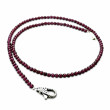 Collier Argent 925 et perles de grenat 40cm