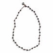 Collier Argent 925 et perles de grenat facettées 45cm