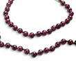 Collier Argent 925 et perles de grenats 45cm
