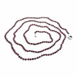 Collier Argent 925 et perles de grenats 85cm