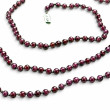 Collier Argent 925 et perles de grenats 85cm