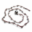 Collier Argent 925 et perles de labradorite facettées 45cm