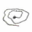 Collier Argent 925 et perles de labradorite facettées 45cm