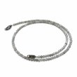 Collier Argent 925 et perles de labradorite facettées 45cm