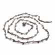 Collier Argent 925 et perles de labradorite facettées 85cm