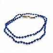 Collier Argent 925 et perles de lapis lazuli 45cm