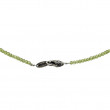 Collier Argent 925 et perles de péridot facettées 40cm