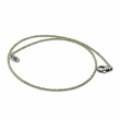 Collier Argent 925 et perles de péridot facettées 40cm