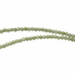 Collier Argent 925 et perles de péridot facettées 40cm
