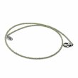 Collier Argent 925 et perles de péridot facettées 45cm