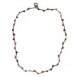 Collier Argent 925 et perles de tourmaline facettées 45cm