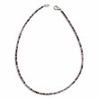 Collier Argent 925 et perles de tourmaline facettées 45cm
