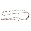 Collier Argent 925 et perles de tourmaline facettées 85cm