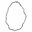 Collier Argent 925 et perles de tourmalines facettées 40cm