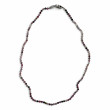 Collier Argent 925 et perles de tourmalines facettées 45cm