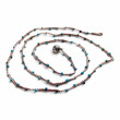 Collier Argent 925 et perles de turquoise facettées 45cm