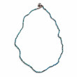 Collier Argent 925 et perles de turquoise facettées 45cm