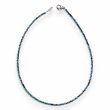 Collier Argent 925 et perles de turquoise facettées 45cm