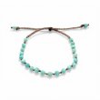 Faceted amazonite beads bracelet