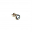 Mono-boucle argent et topaze bleue